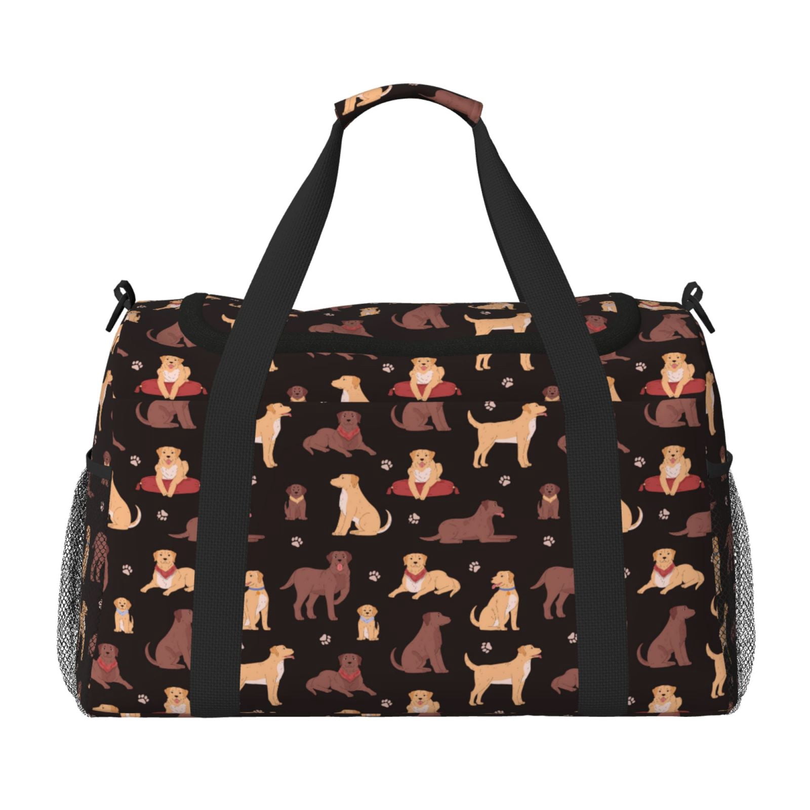 Fuzoiu Labrador Retriever Dog Print Travel Duffle Bag,Carry On Tote Bags,Duffel Bag,Sport Gym Bag, Hospital Bag for Labor and Delivery, Overnight Bag,Luggage Bag