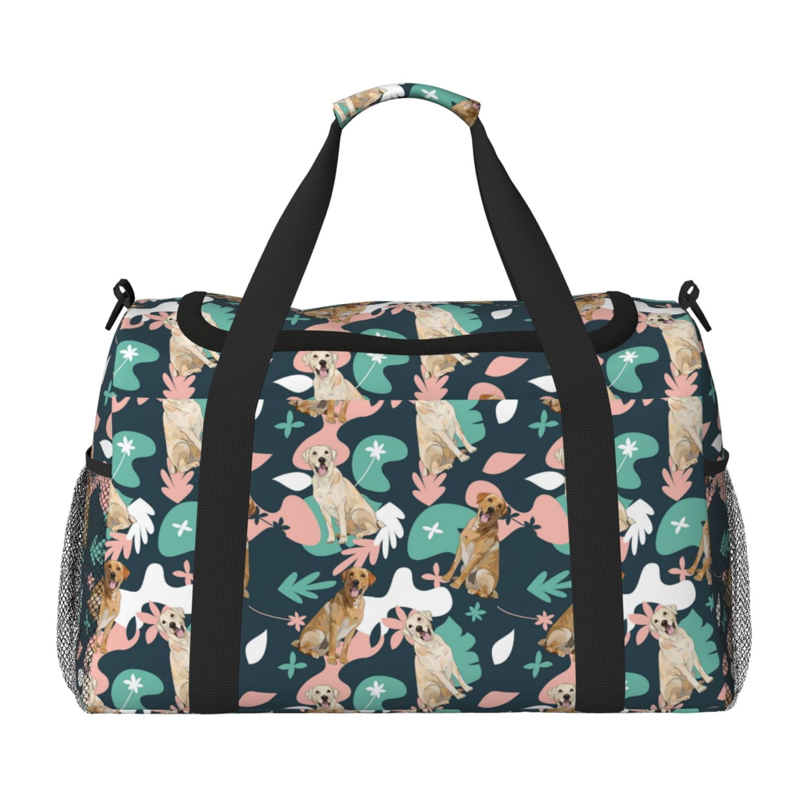 Fuzoiu Labrador Retriever Dog Print Travel Duffle Bag,Carry On Tote Bags,Duffel Bag,Sport Gym Bag, Hospital Bag for Labor and Delivery, Overnight Bag,Luggage Bag