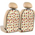 thumbnail image 1 of Fuzoiu Ladybug And Bee Print 2 Pack Kick Mat Back Seat Protector With 3 Storage Pockets, Universal Car Seat Back Organizer For Kids Pets, Waterproof Backseat Protector For Most Car, 1 of 8