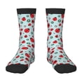 thumbnail image 1 of Fuzoiu Ladybugs And Flowers 1 Print Kids Socks For Boys Girls,Grip Crew Socks with Non Slip,Lightweight Stretch Crew Socks,Toddlers Crew Boot Socks, 1 of 5