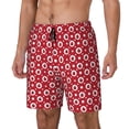 thumbnail image 1 of Fuzoiu Ladybugs And White Dots Print Men's Swim Shorts,Quick-Dry Double-Layer Swim Trunks,Board Trunks,Beach Shorts Swimwear Bathing Suits-X-Large, 1 of 6