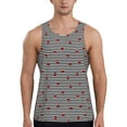 thumbnail image 1 of Fuzoiu Ladybugs on Black and White Striped Print Men's Workout Tank Tops,Sleeveless Gym Shirt Quick Dry,Fitness Bodybuilding T-Shirt,Muscle Athletic Workout Tee-XX-Large, 1 of 7