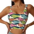 thumbnail image 1 of Fuzoiu Lantern Koi Fish Print Women's Sports Vest,U-Back Sports Tank,Gym Vests,Athletic Sleeveless Shirts,Exercise Undershirts,Yoga, Gym, and Dance Wear-X-Large, 1 of 8