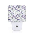 thumbnail image 1 of Fuzoiu Lavender Flowers Print Dusk to Dawn LED Night Light with Light Sensor, Energy-Efficient Touch-Safe Night Lamp for Home, Office, and Kids' Rooms-EU, 1 of 7