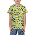 thumbnail image 1 of Fuzoiu Lemon1 Print Youth Short Sleeve T-Shirt,Youth Dry-Fit Active Athletic T-Shirt,Short Sleeve Tops Tees for School, Sports, and Casual Wear, 1 of 6