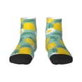 thumbnail image 1 of Fuzoiu Lemons Chamomile Flowers And Leaves Print Adult Socks, Crew Moisture-wicking Socks, Unisex Cushion Crew Socks,Casual Sports Ankle Socks, 1 of 7