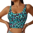 thumbnail image 1 of Fuzoiu Leopard 1 Print Women's Sports Vest,U-Back Sports Tank,Gym Vests,Athletic Sleeveless Shirts,Exercise Undershirts,Yoga, Gym, and Dance Wear-X-Large, 1 of 8