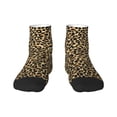 thumbnail image 1 of Fuzoiu Leopard Print Print Adult Socks, Crew Moisture-wicking Socks, Unisex Cushion Crew Socks,Casual Sports Ankle Socks, 1 of 7