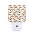 thumbnail image 1 of Fuzoiu Leopard Print Print Dusk to Dawn LED Night Light with Light Sensor, Energy-Efficient Touch-Safe Night Lamp for Home, Office, and Kids' Rooms-US, 1 of 7