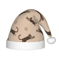 thumbnail image 1 of Fuzoiu Leopard Print Print Santa Hat Christmas Hat for kids,Santa Hats with Pompom, Unisex Xmas Holiday Hat for Christmas New Year Festive Party Supplies, 1 of 6
