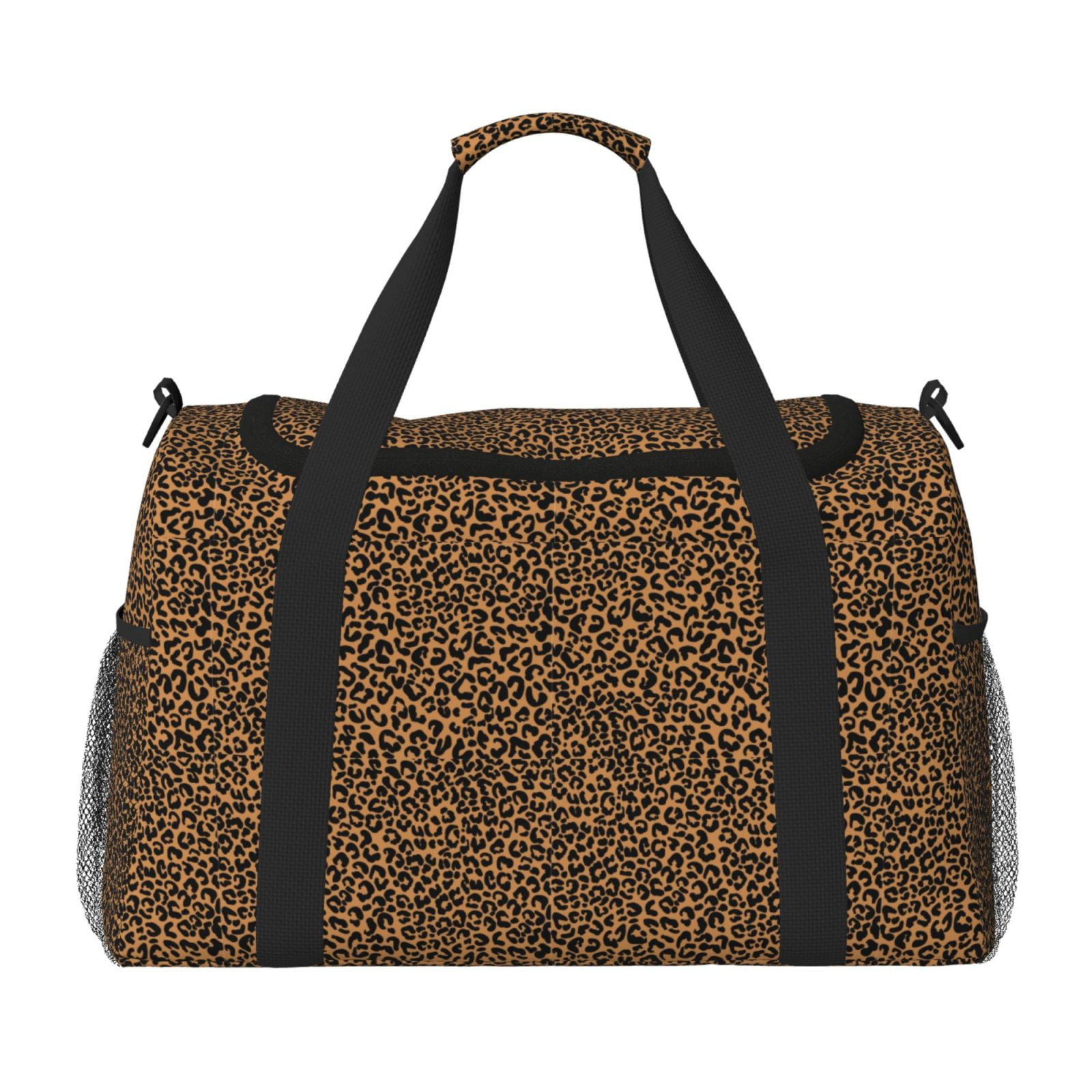 Fuzoiu Leopard Print Travel Duffle Bag,Carry On Tote Bags,Duffel Bag,Sport Gym Bag, Hospital Bag for Labor and Delivery, Overnight Bag,Luggage Bag