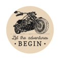 thumbnail image 1 of Fuzoiu Let The Adventure Begin Print Leather Coasters Set,Drink Coasters Set of 6,for Tabletop Protection, Durable PVC Coasters,Home Décor and Housewarming Gift,Round Shape, 1 of 7