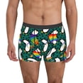 thumbnail image 1 of Fuzoiu Lgbt Penguin Print Men's Ultra Breathable Underwear,No Riding Up Boxer Briefs with ComfortFlexible Waistband-Large, 1 of 5