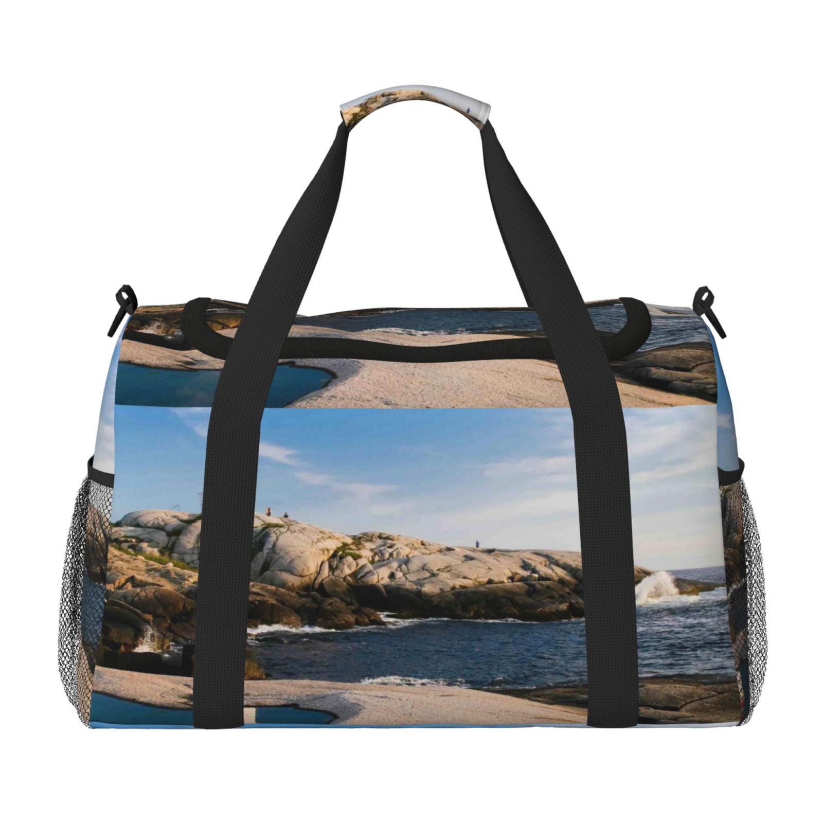 Fuzoiu Lighthouse Print Travel Duffle Bag,Carry On Tote Bags,Duffel Bag,Sport Gym Bag, Hospital Bag for Labor and Delivery, Overnight Bag,Luggage Bag