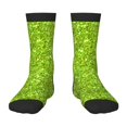 thumbnail image 1 of Fuzoiu Lime green glitter Print Kids Socks For Boys Girls,Grip Crew Socks with Non Slip,Lightweight Stretch Crew Socks,Toddlers Crew Boot Socks, 1 of 5
