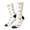 thumbnail image 1 of Fuzoiu Little Elephant Print Athletic Crew Socks for Men & Women,Casual Crew Socks,Above Ankle Crew Socks for Business, Casual, 1 of 6