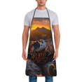thumbnail image 1 of Fuzoiu Lizard With Sunglasses Sunset Print Waterproof Apron, Kitchen Apron for Women Men Chef, Apron for Christmas Dinner Party Cooking Baking Crafting House Cleaning Kitchen, 1 of 7