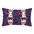 thumbnail image 1 of Fuzoiu Llama Alpaca Print Fuzzy Pillowcases, Super Soft Pillow Case Cover with Zipper for Bedroom, Sofa, Couch,Cozy Pillow Shams for All Seasons-14"x20", 1 of 6