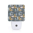 thumbnail image 1 of Fuzoiu Llama and Cactus Print Dusk to Dawn LED Night Light with Light Sensor, Energy-Efficient Touch-Safe Night Lamp for Home, Office, and Kids' Rooms-US, 1 of 7