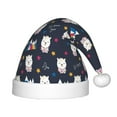 thumbnail image 1 of Fuzoiu Llamas 1 Print Santa Hat Christmas Hat for kids,Santa Hats with Pompom, Unisex Xmas Holiday Hat for Christmas New Year Festive Party Supplies, 1 of 6