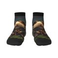 thumbnail image 1 of Fuzoiu Lotus Leaf Starry Sky Guinea Pig Print Adult Socks, Crew Moisture-wicking Socks, Unisex Cushion Crew Socks,Casual Sports Ankle Socks, 1 of 7