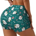 thumbnail image 1 of Fuzoiu Love Dog Print Women's Workout Shorts,Workout Biker Shorts Women,Exercise Fitness Shorts,Scrunch Short, Athletic Shorts for Gym Yoga Running Sport Active-XX-Large, 1 of 8