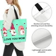 thumbnail image 1 of Fuzoiu Love You Mom Print Tote Bags for Women,Shoulder Bag, Gym Tote,Top Handle Ladies Shoulder Bags for Work Beach Travel and Shopping Grocery, 1 of 9