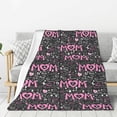 thumbnail image 1 of Fuzoiu Lovely Mom Ever Print Flannel Throw Blanket,Light Weight Warm Decorative,Throw Blanket Cover for Sofa, Couch, Bedroom,Travel-50"x40", 1 of 6