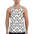 thumbnail image 1 of Fuzoiu Lovely Penguin Print Men's Workout Tank Tops,Sleeveless Gym Shirt Quick Dry,Fitness Bodybuilding T-Shirt,Muscle Athletic Workout Tee-3X-Large, 1 of 7