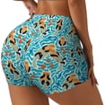 thumbnail image 1 of Fuzoiu Lovely Sea Otters Print Women's Workout Shorts,Workout Biker Shorts Women,Exercise Fitness Shorts,Scrunch Short, Athletic Shorts for Gym Yoga Running Sport Active-Medium, 1 of 8