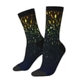 thumbnail image 1 of Fuzoiu Luxury golden sparkle Print Athletic Crew Socks for Men & Women,Casual Crew Socks,Above Ankle Crew Socks for Business, Casual, 1 of 6