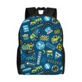 thumbnail image 1 of Fuzoiu Machinery Road Construction Print Laptop Backpack,Work Business Backpacks, Large Capacity Nurse Bag College Bookbag for School, Waterproof Casual Daypack for Travel, 1 of 8