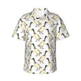 thumbnail image 1 of Fuzoiu Mallard Ducks Print Hawaiian Shirt for Men, Summer Beach Casual Short Sleeve Button Down Shirts, Men’s Beach Summer Shirts with Pocket,3X-Large, 1 of 7
