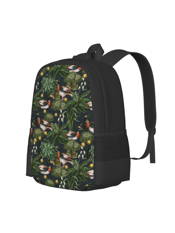 Mallard Ducks And Water Print Large Capacity Backpack,Travel Backpack,Laptop Bag,College School Rucksack Bag,for School, Travel & Outdoor Activities