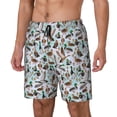 thumbnail image 1 of Fuzoiu Mallard Ducks Wild Birds1 Print Men's Swim Shorts,Quick-Dry Double-Layer Swim Trunks,Board Trunks,Beach Shorts Swimwear Bathing Suits-XX-Large, 1 of 6