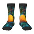 thumbnail image 1 of Fuzoiu Mango In The Rain Print Kids Socks For Boys Girls,Grip Crew Socks with Non Slip,Lightweight Stretch Crew Socks,Toddlers Crew Boot Socks, 1 of 5