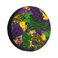 thumbnail image 1 of Fuzoiu Mardi Gras7 Print Universal Spare Tire Cover with Buckle Strap, Waterproof Wheel Covers for Jeep, Trailer, RV, Truck and All Car-17 inch, 1 of 6