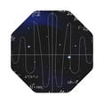 thumbnail image 1 of Fuzoiu Mathematica Science Print Leather Coasters Set,Drink Coasters Set of 6,for Tabletop Protection, Durable PVC Coasters,Home Décor and Housewarming Gift,Octagon, 1 of 1