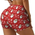 thumbnail image 1 of Fuzoiu Merry Christmas Santa Claus A Print Women's Workout Shorts,Workout Biker Shorts Women,Exercise Fitness Shorts,Scrunch Short, Athletic Shorts for Gym Yoga Running Sport Active-Medium, 1 of 8
