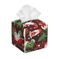 thumbnail image 1 of Fuzoiu Merry Christmas1 Print Tissue Box Cover Holder, Square Leather Tissue Box,PU Leather Decorative Organizer for Tabletop, Bathroom, Car, Office, 1 of 7