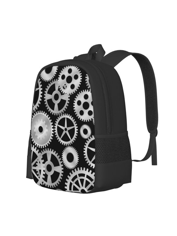 Metallic Gears Print Large Capacity Backpack,Travel Backpack,Laptop Bag,College School Rucksack Bag,for School, Travel & Outdoor Activities