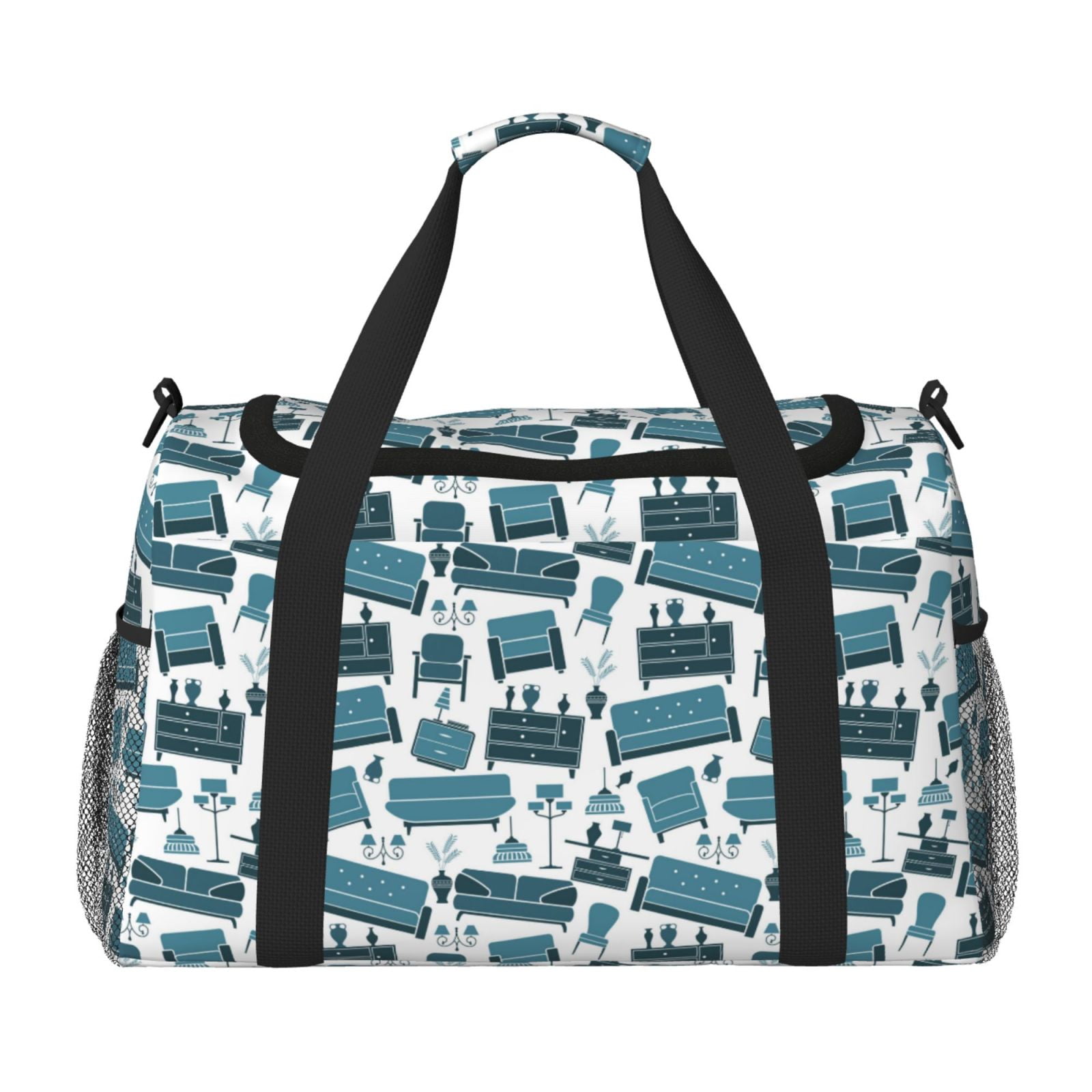 Fuzoiu Modern Furniture Print Travel Duffle Bag,Carry On Tote Bags,Duffel Bag,Sport Gym Bag, Hospital Bag for Labor and Delivery, Overnight Bag,Luggage Bag