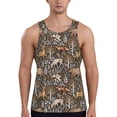 thumbnail image 1 of Fuzoiu Moose fox bear leaf tree Print Men's Workout Tank Tops,Sleeveless Gym Shirt Quick Dry,Fitness Bodybuilding T-Shirt,Muscle Athletic Workout Tee-XX-Large, 1 of 1