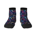 thumbnail image 1 of Fuzoiu Multicolor Bowling Print Adult Socks, Crew Moisture-wicking Socks, Unisex Cushion Crew Socks,Casual Sports Ankle Socks, 1 of 7