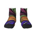 thumbnail image 1 of Fuzoiu Multicolored Beautiful Flower1 Print Adult Socks, Crew Moisture-wicking Socks, Unisex Cushion Crew Socks,Casual Sports Ankle Socks, 1 of 7