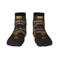 thumbnail image 1 of Fuzoiu Mystical Golden Eye Print Adult Socks, Crew Moisture-wicking Socks, Unisex Cushion Crew Socks,Casual Sports Ankle Socks, 1 of 7