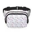 thumbnail image 1 of Fuzoiu Nautical Lighthouse Sailboat Print Unisex Square Double Layer Waist Bag,Crossbody Fanny Pack Travel Workout Accessory, 1 of 9
