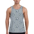 thumbnail image 1 of Fuzoiu Nautical1 Print Men's Workout Tank Tops,Sleeveless Gym Shirt Quick Dry,Fitness Bodybuilding T-Shirt,Muscle Athletic Workout Tee-Small, 1 of 7