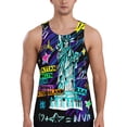 thumbnail image 1 of Fuzoiu New York City Print Men's Workout Tank Tops,Sleeveless Gym Shirt Quick Dry,Fitness Bodybuilding T-Shirt,Muscle Athletic Workout Tee-3X-Large, 1 of 7