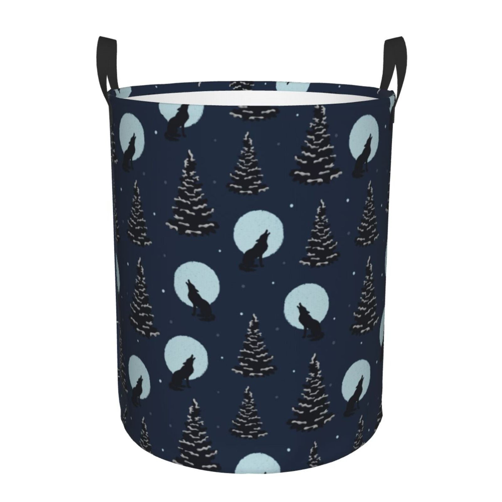 Warrior Tribal Wolf Quilted Laundry Basket NCU0HNH530